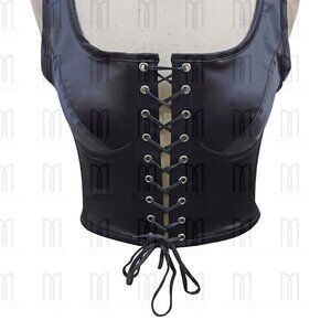 Fullbust Lycra front lacing shoulder straps Top with closed back Double Lycra li